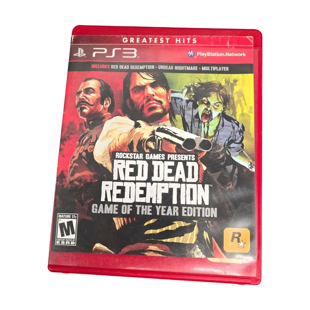 Sony PlayStation 3 PS3 Game Lot Red Dead Redemption Walking Dead GOTY Bundle